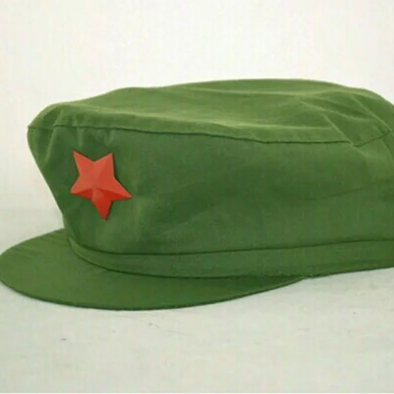 1949 Kitajski Rdeče Armade Klobuk Vojak Vojaške Skp Unisex Kostum Pripomoček Pet opozoril Star 043-331