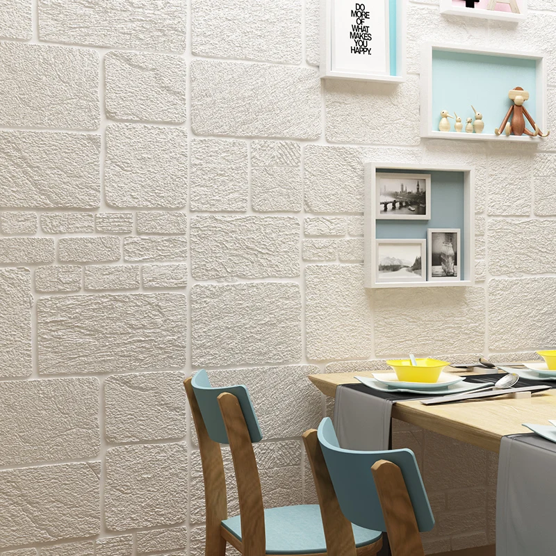 Priljubljena marmorja film kamniti zid papir 3d pene ploščice stenske nalepke za jedilnico spalnica dekoracijo sten TV ozadju stene dekor