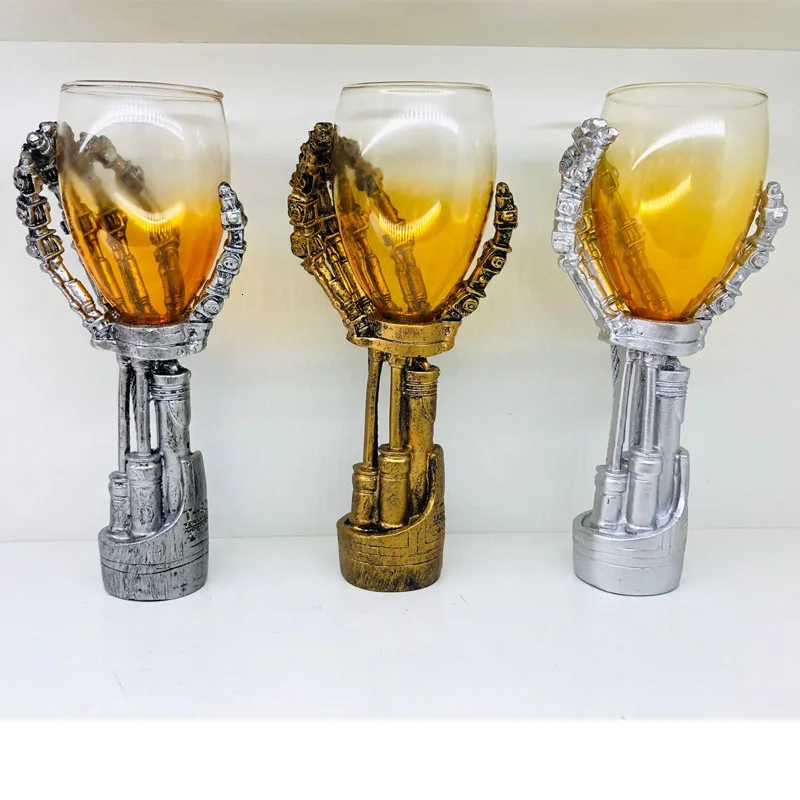 Nova 3D Mehanike Tacami Ognjeni Gospodinjski Whisky in Pivo Stekla Bar Osebnost Kozarec Vina Super Modni Vino Pokal Najboljši Prijatelj Darila