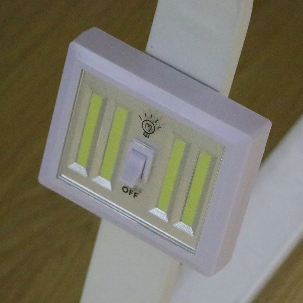 Magnetni 4* COB LED Brezžična Stikala za Luč Magic Tape Steno Nočne Luči Baterija Upravlja Kuhinjo, Kabinet Garaža Omaro Lučka