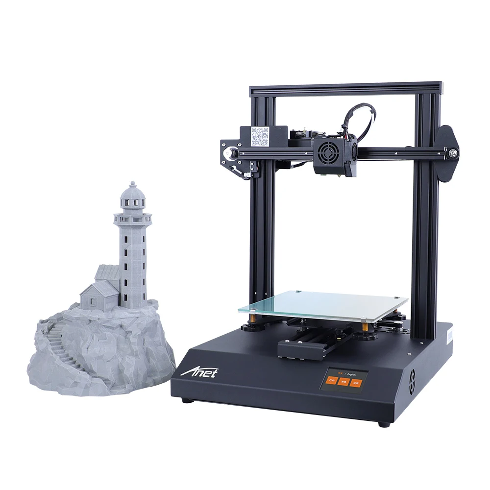 Anet ET4 Pro 3D Tiskalnik za Vgradnjo DIY TMC2208/A4988 impressora 3D Podporo Nadaljevanje Izpada Tiskanje FDM z 10M Filamentov