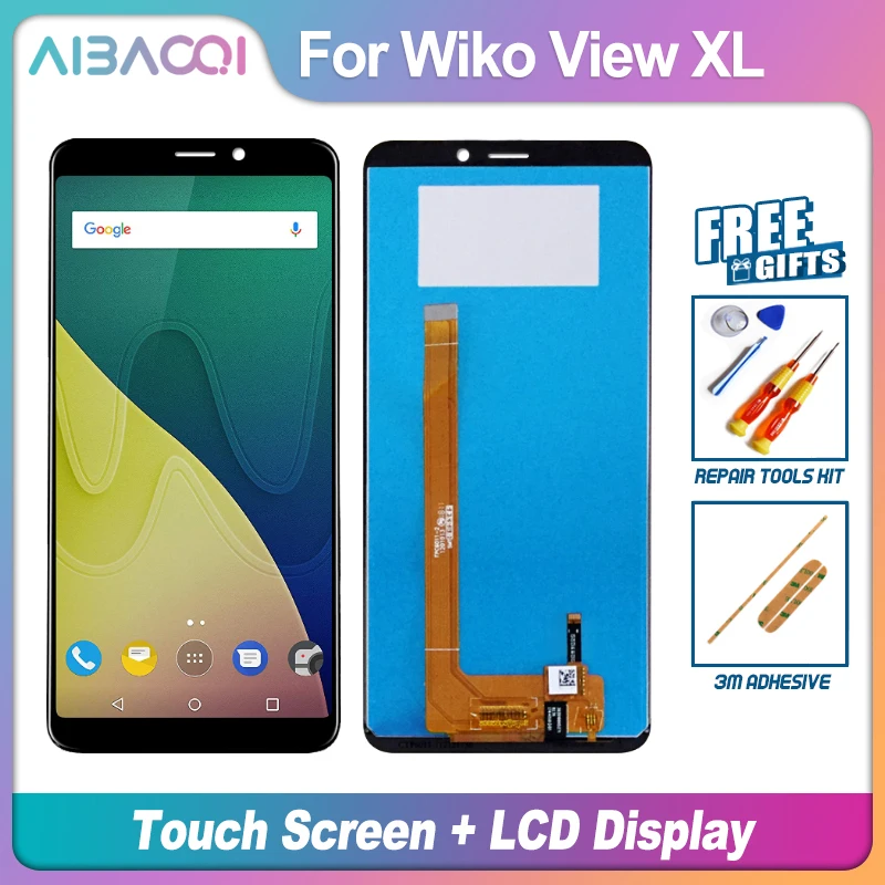 AiBaoQi Novo Izvirno 5.99 palčni Zaslon na Dotik + 1280x720 LCD-Zaslon Skupščine Zamenjava Za Wiko Pogled XL model Telefona
