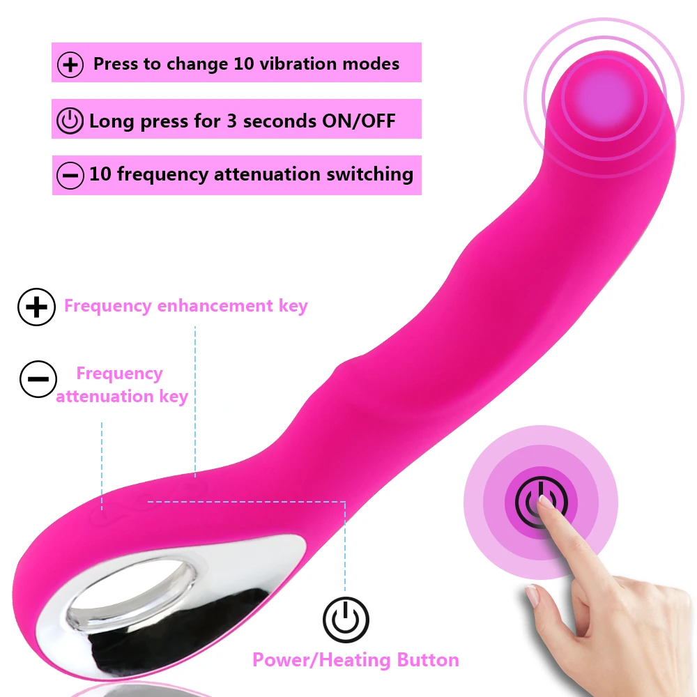 G Spot Vibrator Vagina Stimulator Spolnih Igrač za Ženske USB Polnilne Vodoodporni Vibrator Čarobno Palico Ženska Masturbacija Erotične Igrače