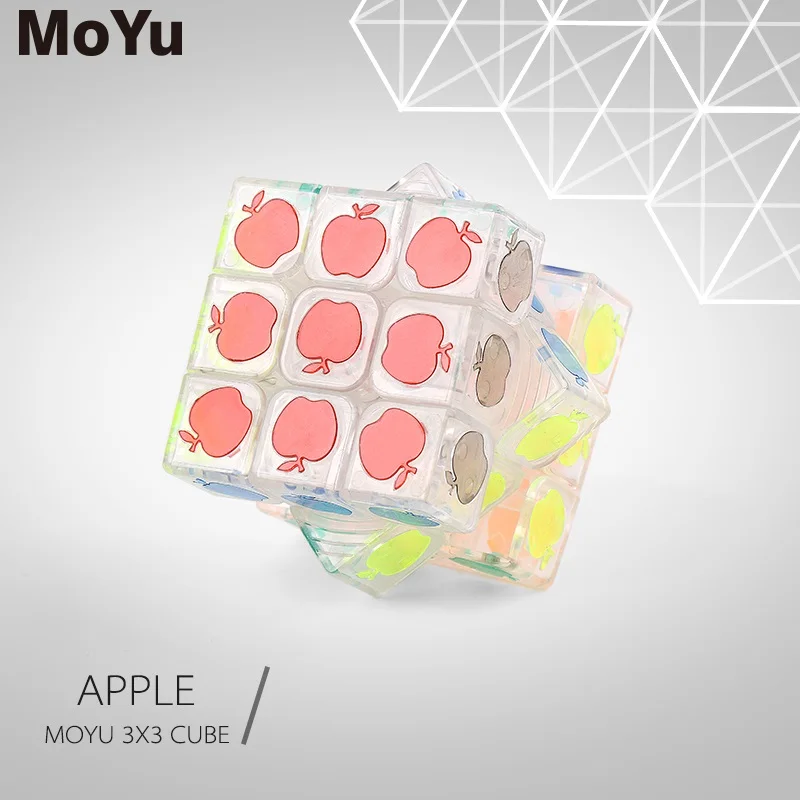 MoYu Kristalno 3x3x3 Magic Cube Cubing Razredu 3x3 Možganov Teaser Hitrost Puzzle Antistress Izobraževalne Igrače Za Otroke