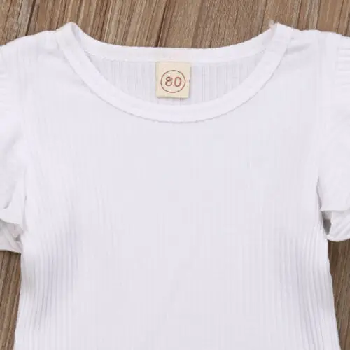 Nov Poletni Otroci Baby Dekleta Cvetlični Vrhovi T-shirt + Suspender Obleko Obleke, Oblačila, ki