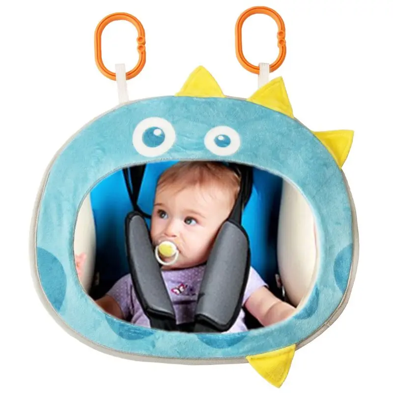 Avto Baby Rearview Mirror Širok Pogled Zadaj Nastavljiv Varnostni Sedež Nazaj Ogledala Dojenčke, Igrače, Risanka