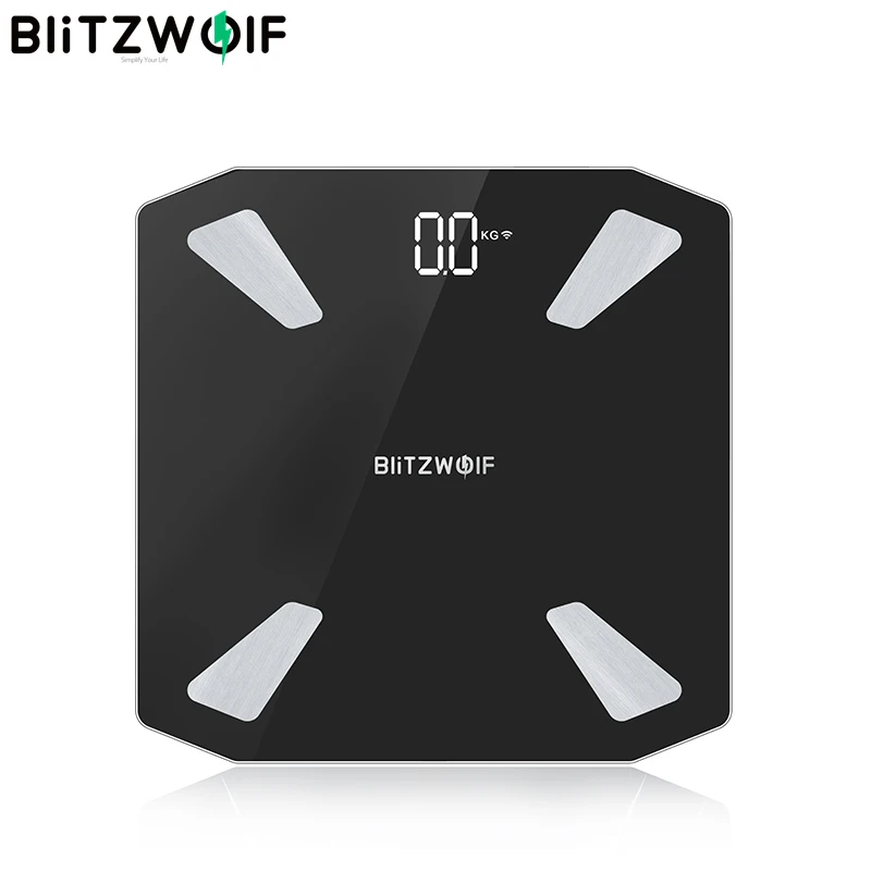 BlitzWolf BW-SC3 WIFI Smart APP Nadzor Telesne Maščobe Obsega Digitalni LED Obsega Polnjenje prek kabla USB 13 Telesa, Meritve, Analize Podatkov Pametni Dom