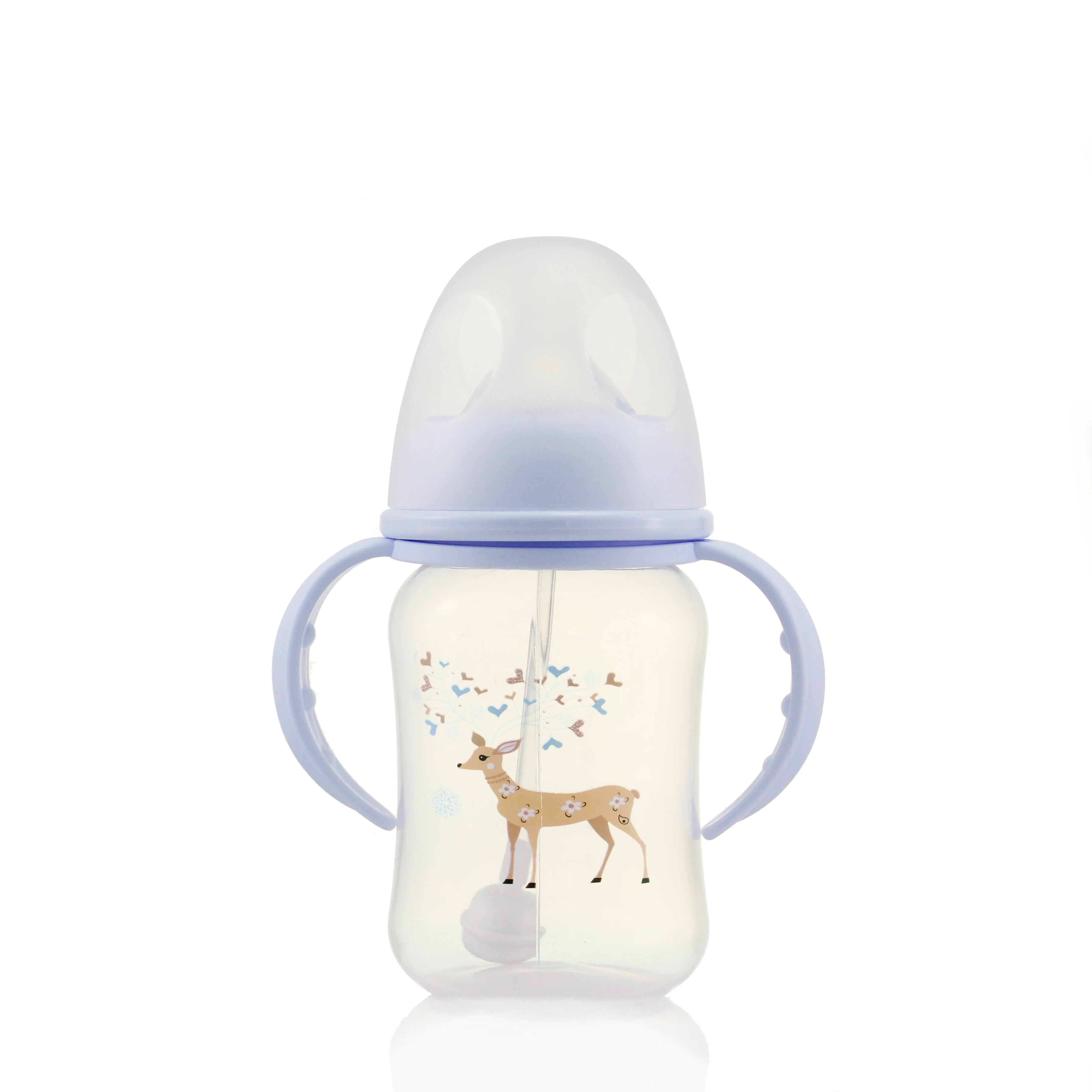 240 ML Baby Steklenice Napajalni Prenosni Hranjenje Dojenčkov Mini Steklo Široko Kalibra Steklenico Novorojenčka zdravstvene Nege Sok, Mleko Steklenice