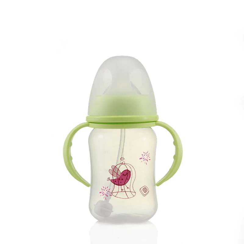 240 ML Baby Steklenice Napajalni Prenosni Hranjenje Dojenčkov Mini Steklo Široko Kalibra Steklenico Novorojenčka zdravstvene Nege Sok, Mleko Steklenice