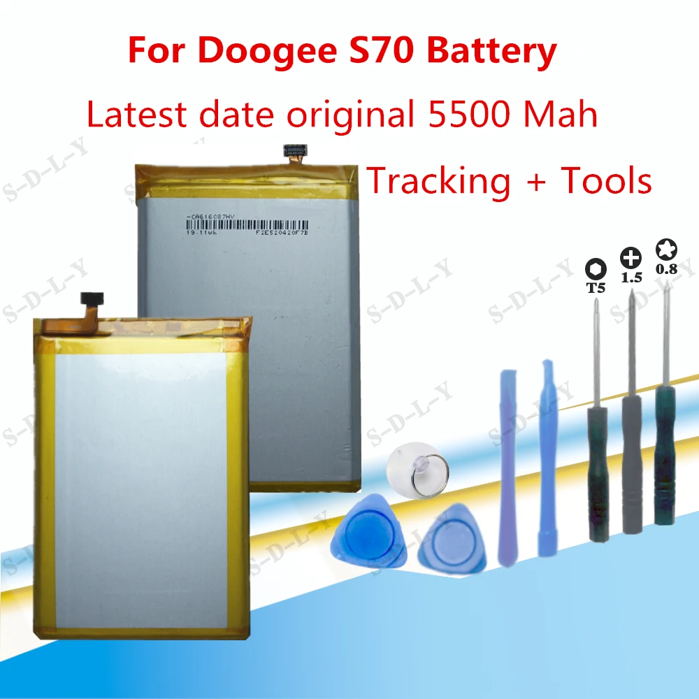 5500mAh Za Doogee S70 Zamenjavo Baterije Batterij Visoke Kakovosti Batteria Backup Za Doogee S70 Lite mobilni telefon Batterie+Orodja