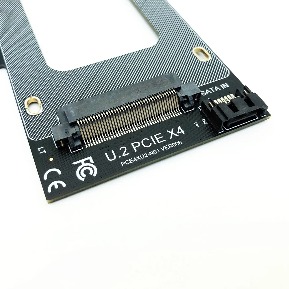 PCI-E Riser 3.0 4X na U. 2 SFF-8639 Adapter PCIe U. 2 SSD za kartico PCI Express Kartica Podpora U. 2 SSD 2.5