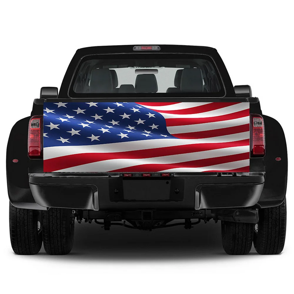 167cm * 58 cm Avto Nalepke Simulacije Ameriško Zastavo Auto Zunanjost Nalepko Nepremočljiva Tovornjak SUV vrata prtljažnika Zaviti Potegnite Cvet Nalepka