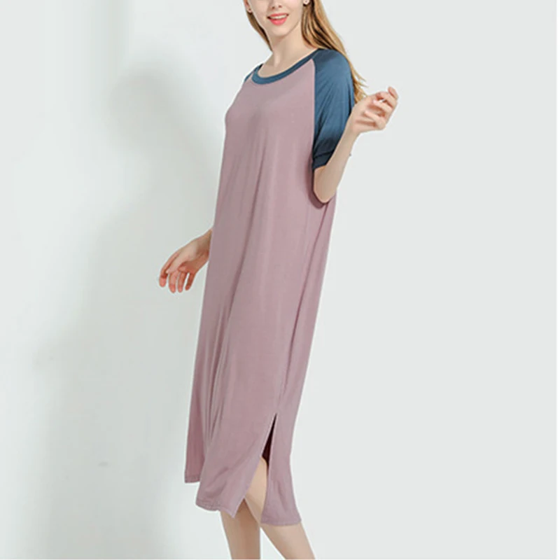 Ženske Pižame Raztegljive Modal Nightgown Nightdress Sleepwear More Kratek Rokav Seksi Priložnostne korejski SA0138