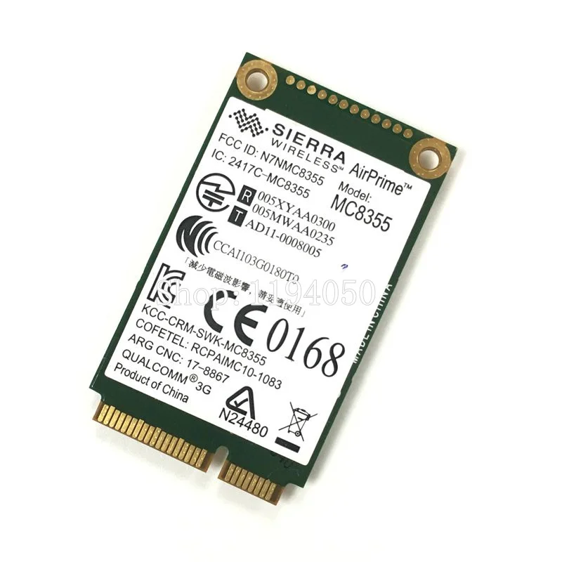 MC8355 Gobi3000 3G WWAN Kartico HSPA+ Modul za omrežno kartico UMTS za HP 634400-001 2170p 2560p 8460p 8560w 4540s 6460b 6570b WLAN