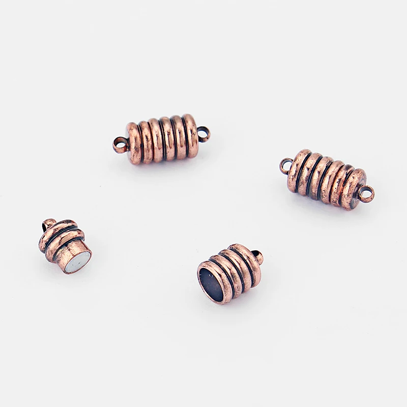 10pcs 12*8 mm Spiralo Magnetnimi Zapirali Za Izdelavo Ogrlice & Zapestnice DIY Nakit Ugotovitve luknje 1,5 mm