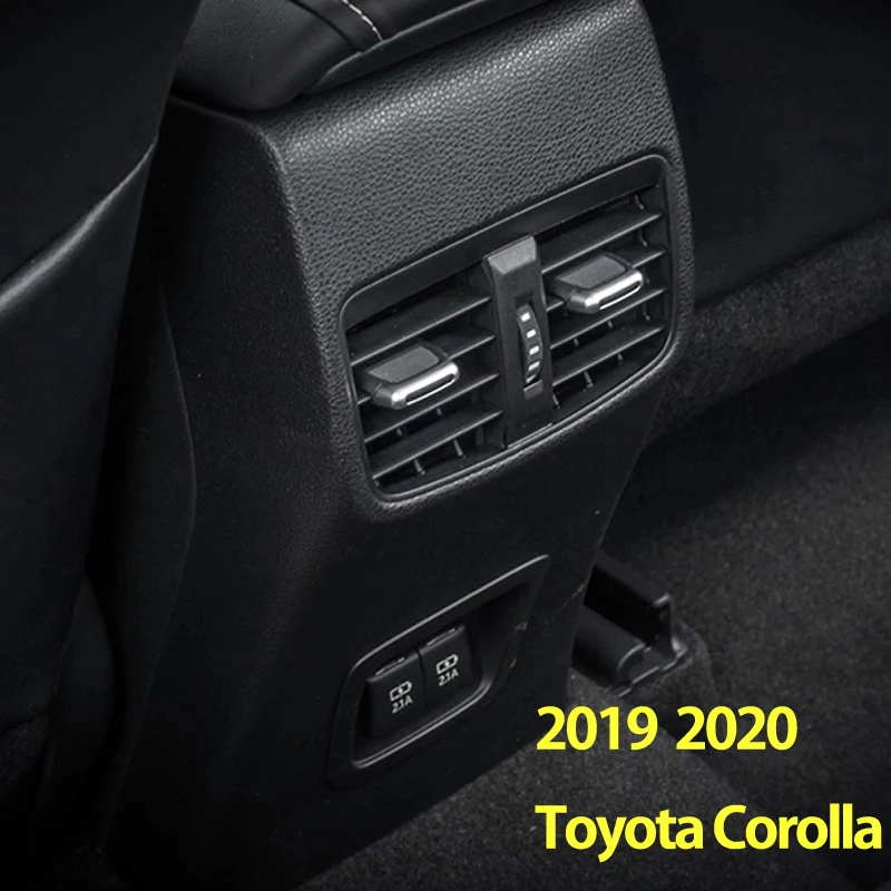 Avto Styling Pristen Za Toyota Corolla 2019 2020 zadnjem Sedežu Armrest Polje klimatska Naprava Vtičnice Z USB Auto Dodatki