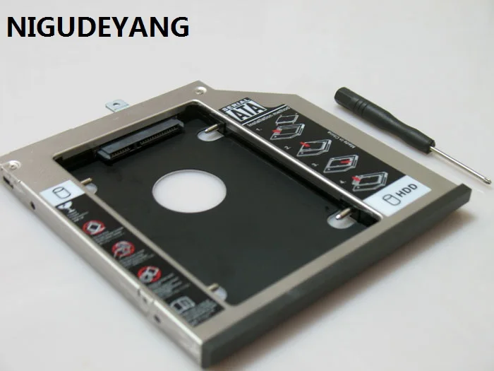 NIGUDEYANG 2. SATA Trdi Disk HDD SSD Caddy s Plošče na sprednji plošči in nosilec za Lenovo ThinkPad T440P T540 T540P W540 W540p