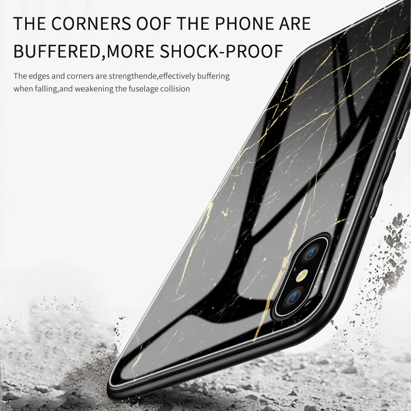 Za Huawei Honor 9X Pro 9 10 Lite Luksuzni Barve Marmorja Primeru Sijajni Kaljenega Stekla Nazaj Mehko Rob Pokrova Ohišja Za Čast Opomba 10