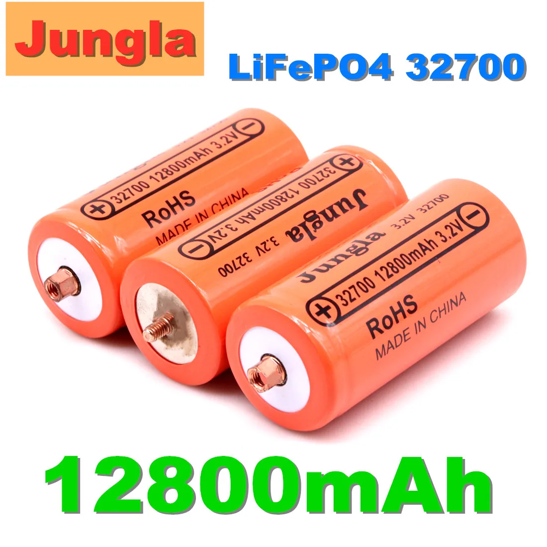 4PCS original 32700 12800mAh 3.2 V lifepo4 Baterije za ponovno Polnjenje Strokovno Litij-Železo Fosfat Baterije z vijakom