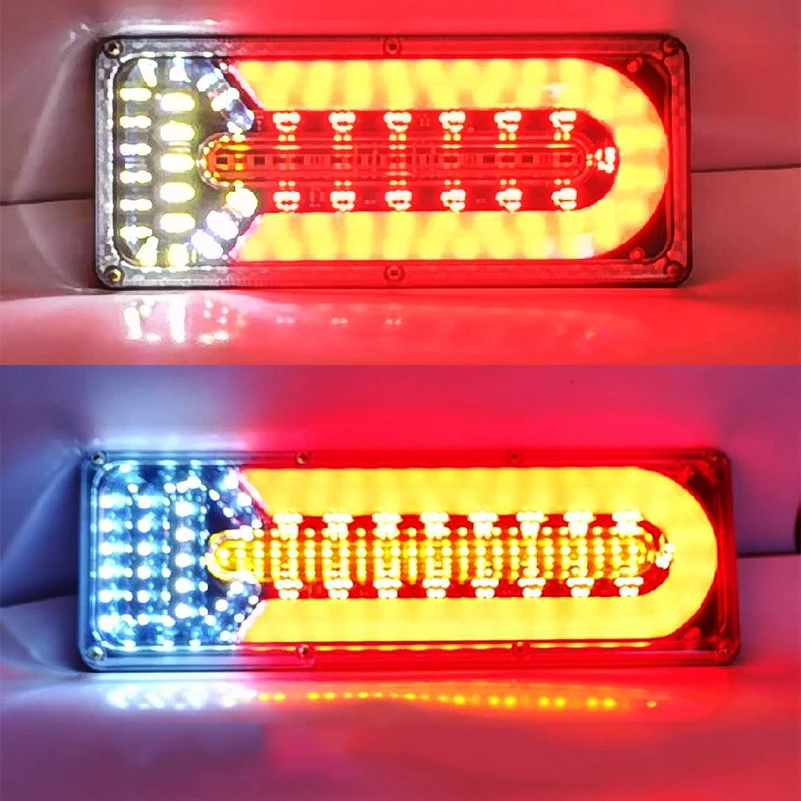 2x 24V vodoodporna LED Zadaj Rep Stop Povratne Lučka Tovornjak Priklopnika Prikolic Van Lučka za Zavore Obračalni Prometa FogLamp .