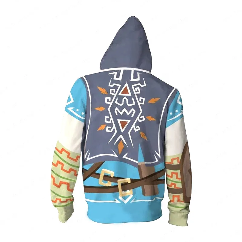 The Legend of Zelda Cosplay Kostum Hoodie Majica Vrhovi Priložnostne Kul Plašč Suknjič Moda Znoj Shirt Zadrgo Hooded Hoodies