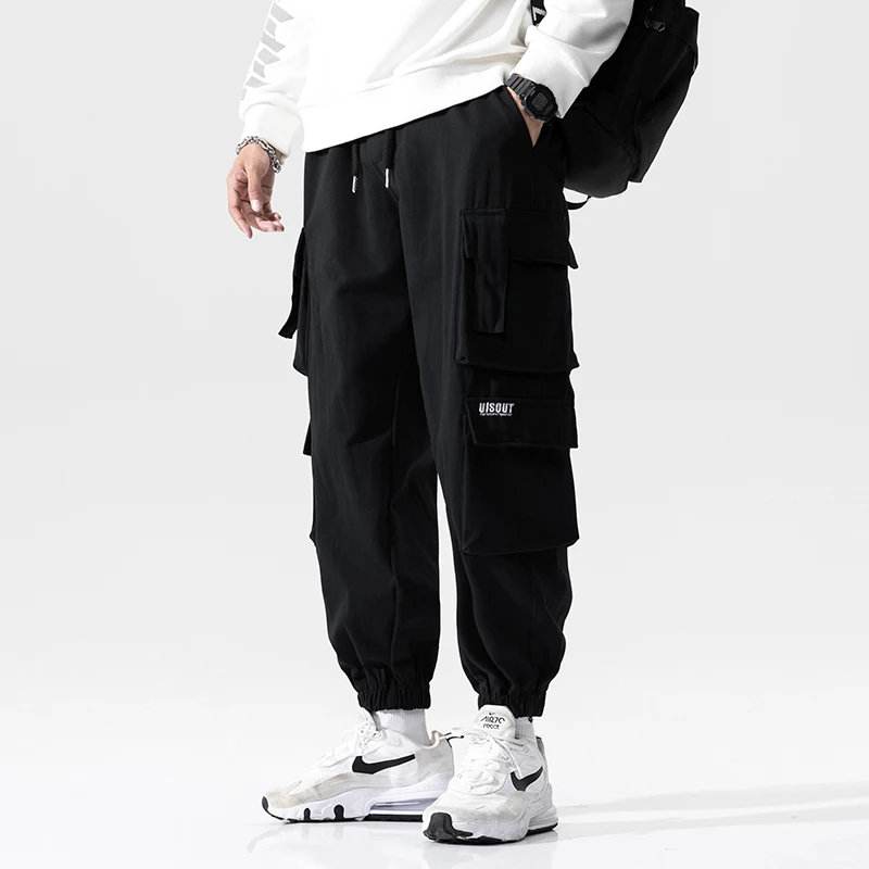 2020 Moda Ulične Multi Žep Priložnostne Hlače Hip Hop Joggers Moških Oblačil Korejski Šport Harem Hlače Harajuku Tovora Hlače