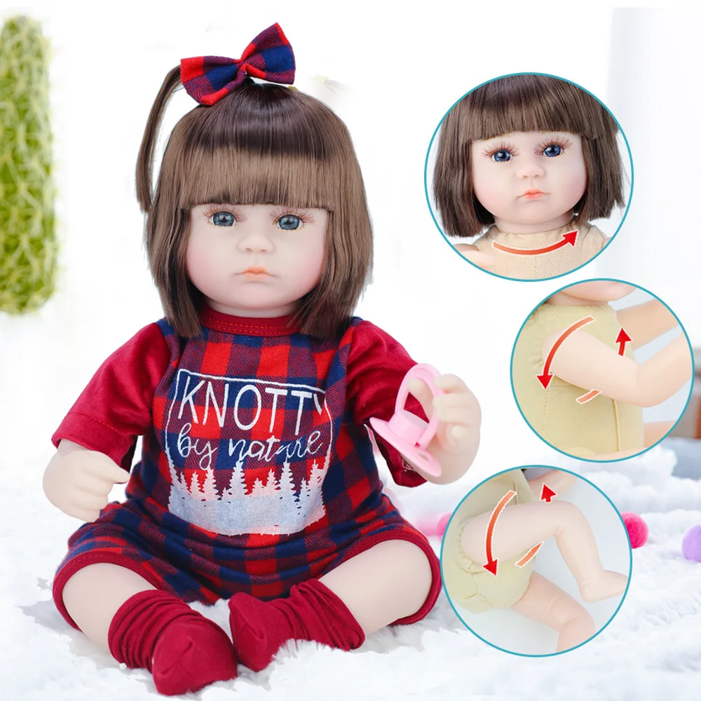 2020 Novo Prerojeni Baby Doll 42CM Fant Prerojeni Lutke Igrače za Dekleta Spremljajo Lutka Veren Malčka Oči Bebe Prerojeni za Rojstni dan