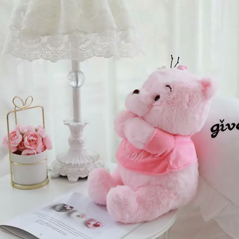 28/48 cm Winnie Pooh medved plišastih igrač srčkan Sakura Gospod Sander polnjene lutka Dekle soba dekoracijo darilo za punco, za rojstni dan