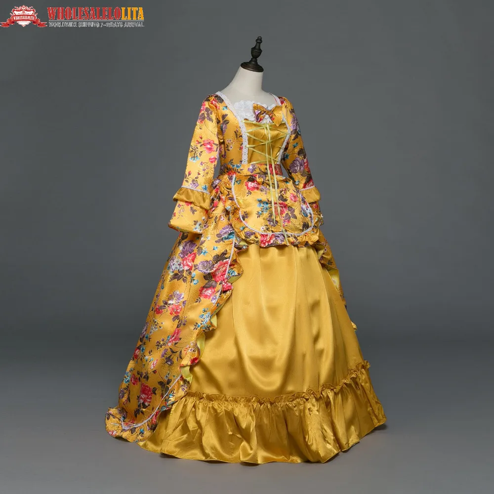 Novo Počitnice Marie Antoinette Obleko Gotsko Obdobje Srednjeveške Obleke Renaissance Vintage Obleke Žogo Zgleduje Elegantno Kostumi