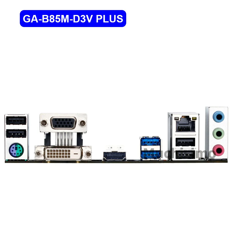 GIGABYTE GA-B85M-D3V Plus Desktop Motherboard B85 Socket 1150 LGA DDR3 32 G Micro-ATX SATA III Original Prenovljen Mainboard