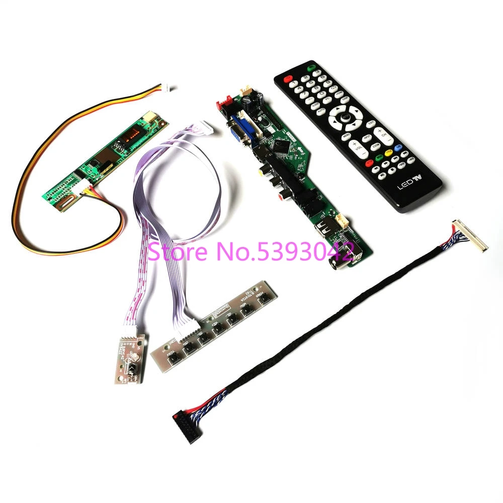 Fit LP154W01(TL)(A1)/(TL)(A2)/(TL)(A3)/(TL)(A6)/(TL)(A8) Daljinsko USB, analogna TV 1CCFL 1280*800 30-Pin LVDS nadzorne plošče za vgradnjo v vozilo