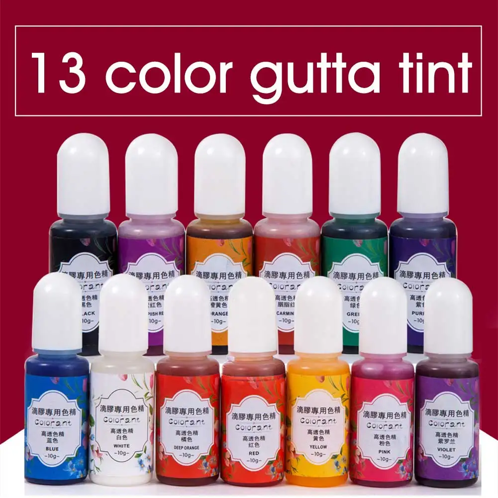 Barvilo za Barvanje Doma 13 Barve, brez vonja DIY Obrti Nakit, Izdelava Ročno UV Epoksi Hitro Sušenje Smolo Pigment Tekoče Prenosni