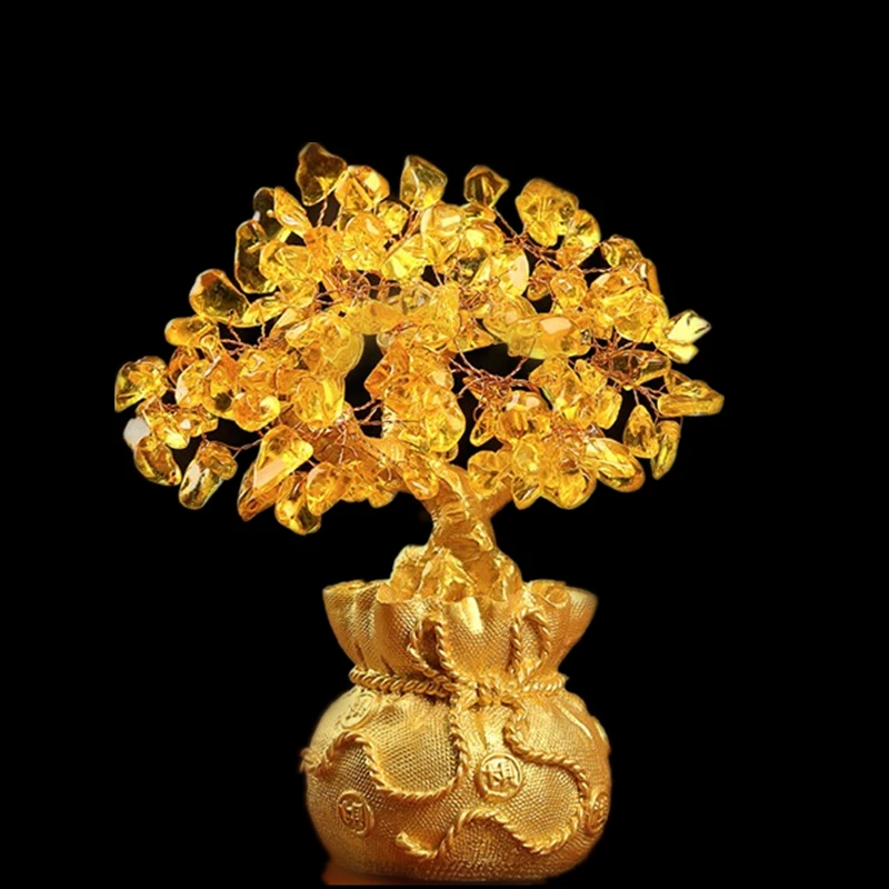 Za 6,7 cm Kristalno Srečen drevo vina kabineta, dekor dnevna soba dekor Poročno dekoracijo Art collection Padec ladijskega prometa
