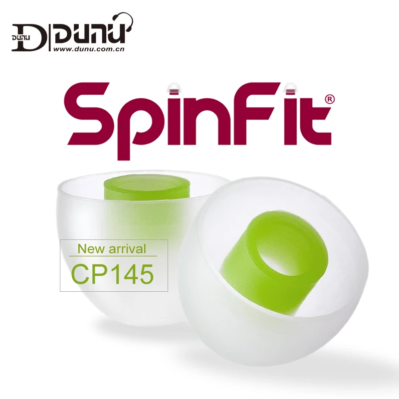 SpinFit CP145 CP-145 Patentirana 360 Stopnja Prosto Rotacijo Silikonski Eartip 4,5 mm Šoba Dia za DUNU/JVC/ Slušalke