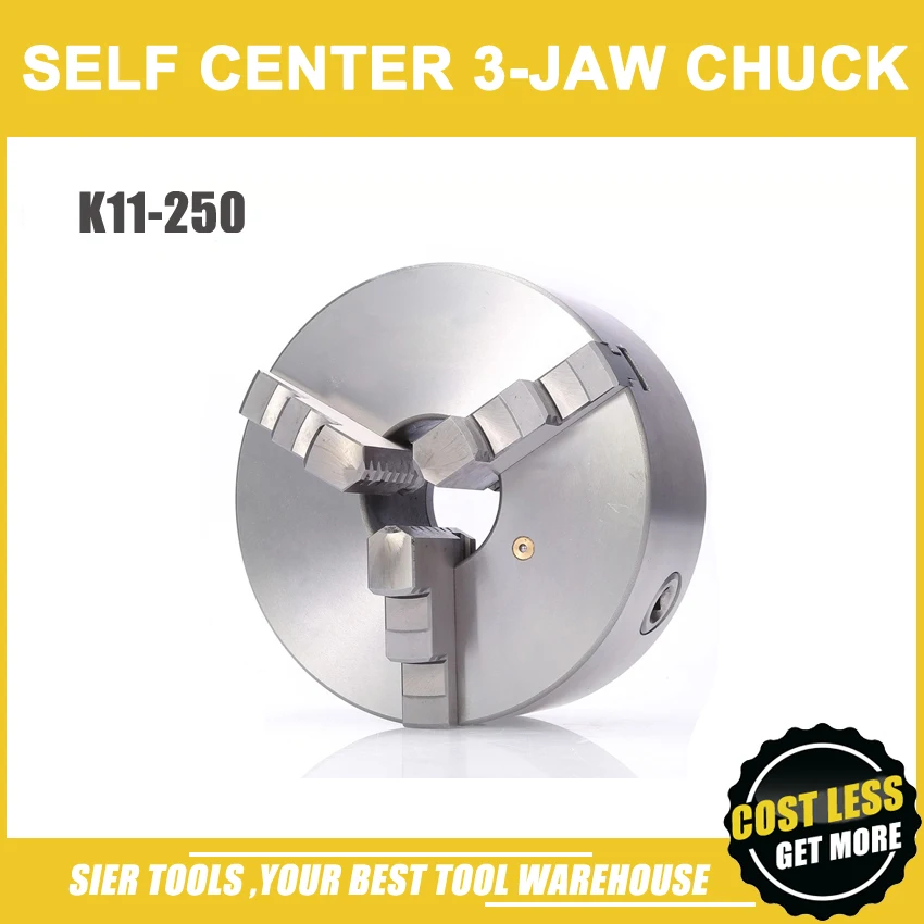 K11-250 3 čeljusti chuck/250MM priročnik stružnica chuck/3-Čeljust, Self-centriranje Chuck