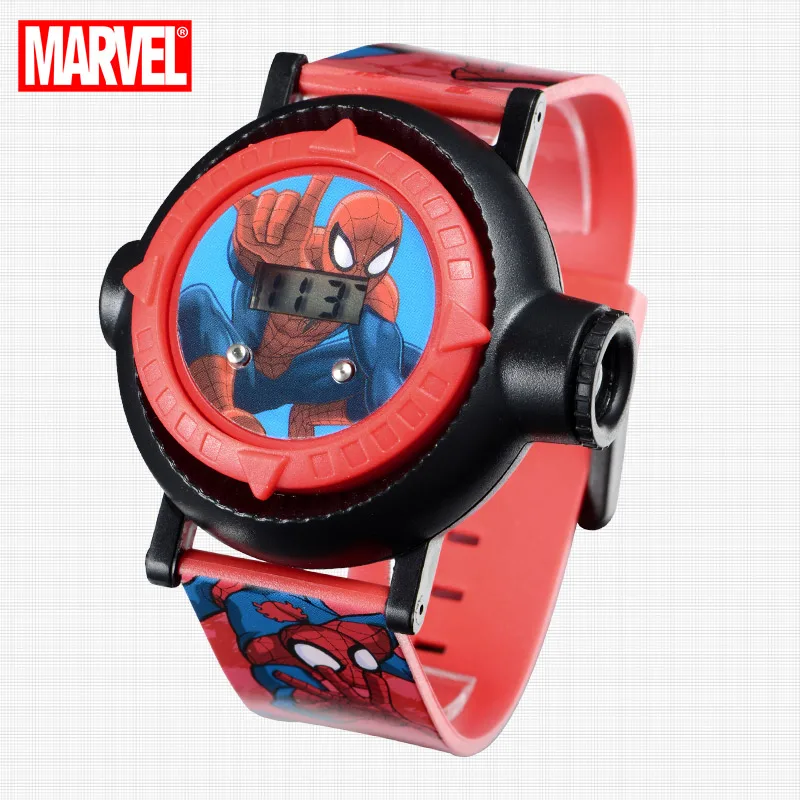 Disney MARVEL Uradni Spider Man Projekcija LED Digitalni Watch Otrok Kul Risanka Watch Otrok Darilo za Rojstni dan Fant Dekle Uro Igrača