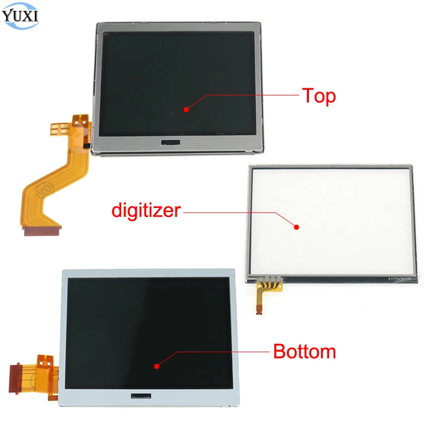 YuXi Zgornji Spodnji / Zgornji Nižje LCD Zaslon & Zaslon na Dotik, Računalnike Plošča Zamenjava Za Nintend DS Lite Za NDSL Konzole