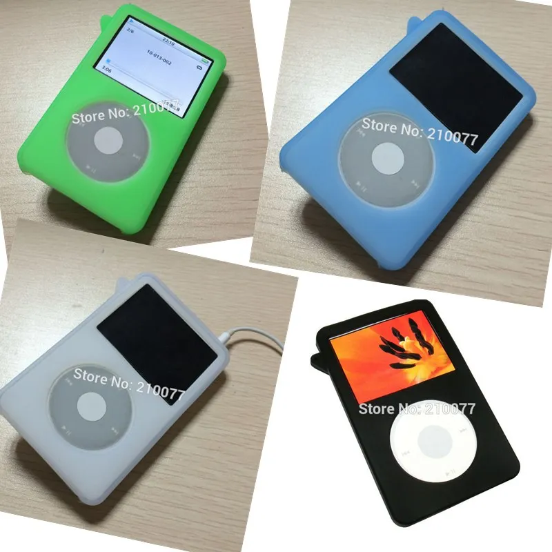 Silikonski kože primeru Kritje za novi iPod Classic 80GB 120 G 160 G Video 30gb Gen Kritje Imetnika