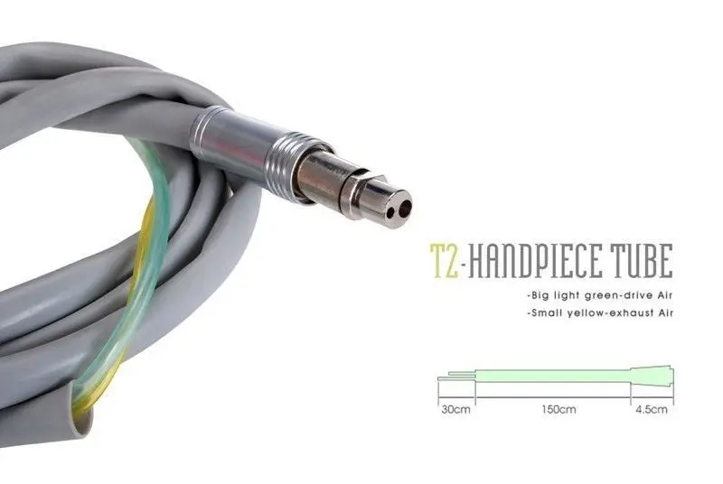 Zobni 2 Luknjo Silikonsko Cev T2 Cevi, Priključek za Visoko Hitro Handpiece