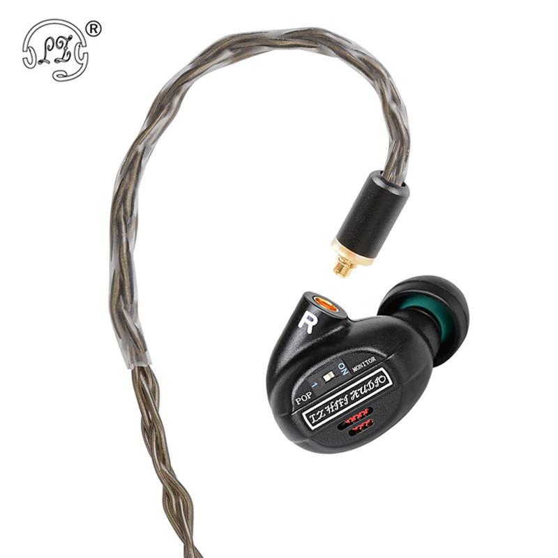 LZ A7 V Uho Slušalke 1 Dinamični+4BA+2 Piezoelektrični Keramike Voznik Hibridni 7 Enot HI-fi IEM Zamenljive Iskanje Stikalo MMCX LZ A6