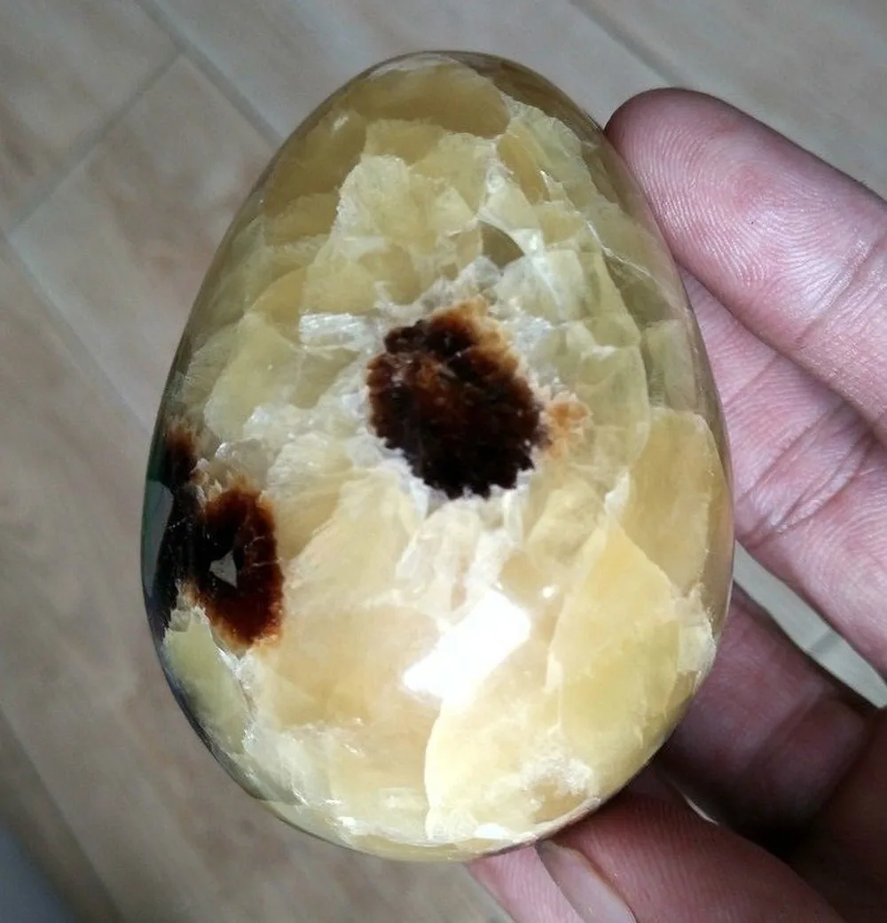 250 G NARAVNIH Zmaj Septarian Kristalno Polirani Gem Kamen jajčaste
