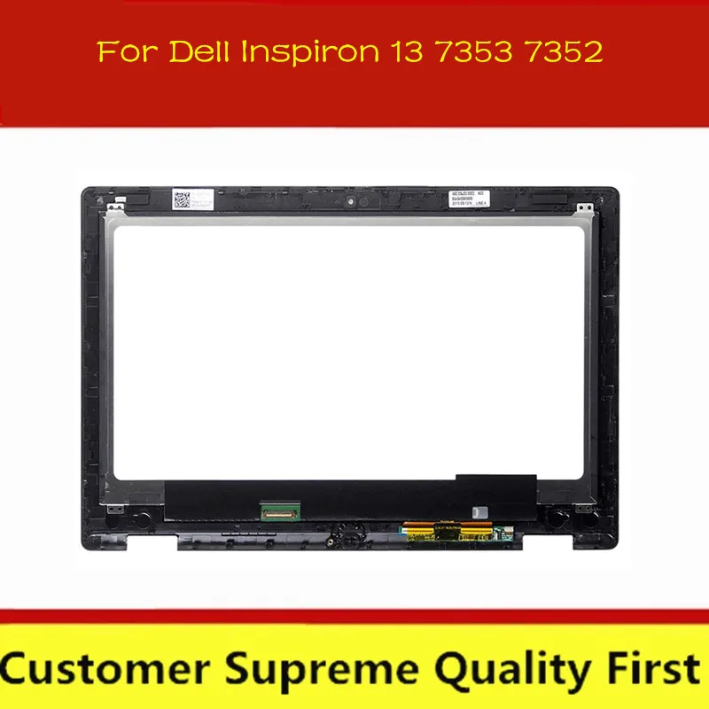 LCD-Zaslon na Dotik Steklena Plošča Računalnike Montažo Okvirja Za Dell Inspiron 13 7352 7353 P57G001 LP133WH2-SPB1 LTN133HL03-201