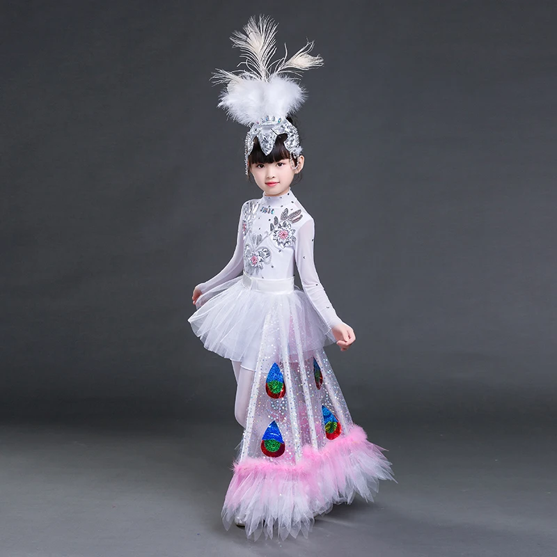 Dan otrok Plesne Kostume Vrtec Nacionalni Ples Enotno Halloween Carnival Dekleta Pav Stopnji Uspešnosti Oblačila
