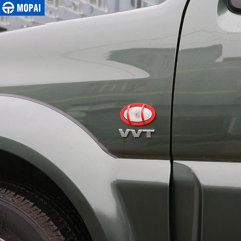 MOPAI Kovinski Avto Zunanjost Vključite Opozorilne Luči Lučka Okrasni Pokrov Zaščito Nalepke za Suzuki Jimny 2008 Up Avto Styling