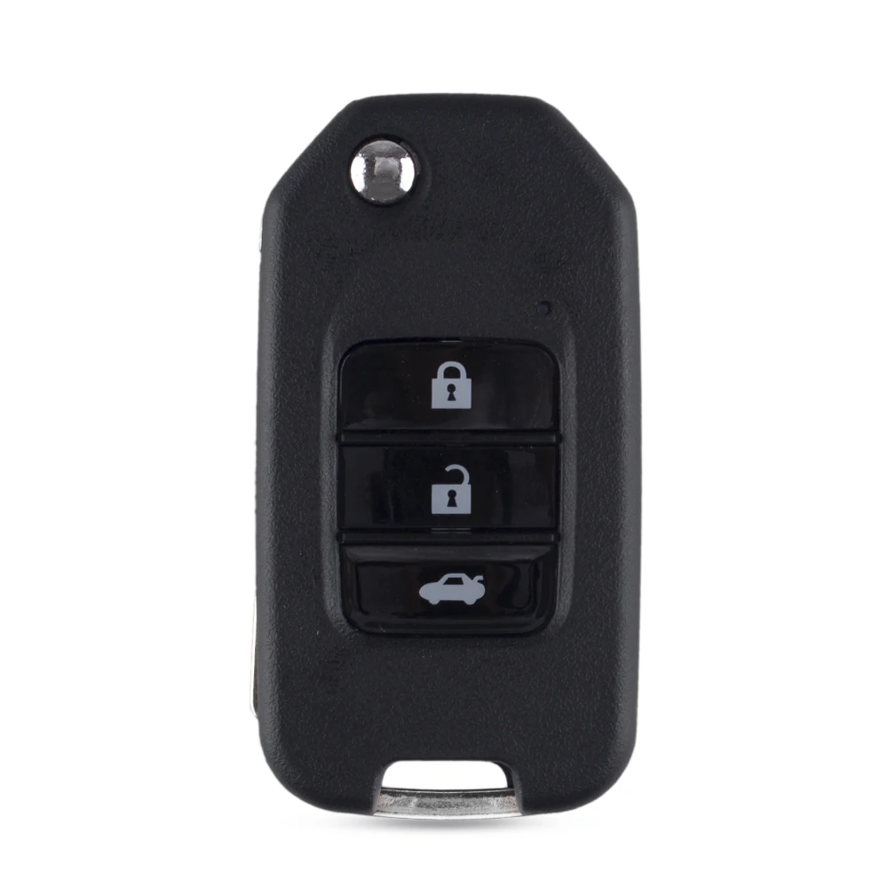 KEYYOU 3 Gumbi, Smart Remote Key Fob Primeru Za Honda Civic Mesto Fit HR-V XR-V Zložljivi Flip Auto Avto Ključ Lupini Nerezane Rezilo