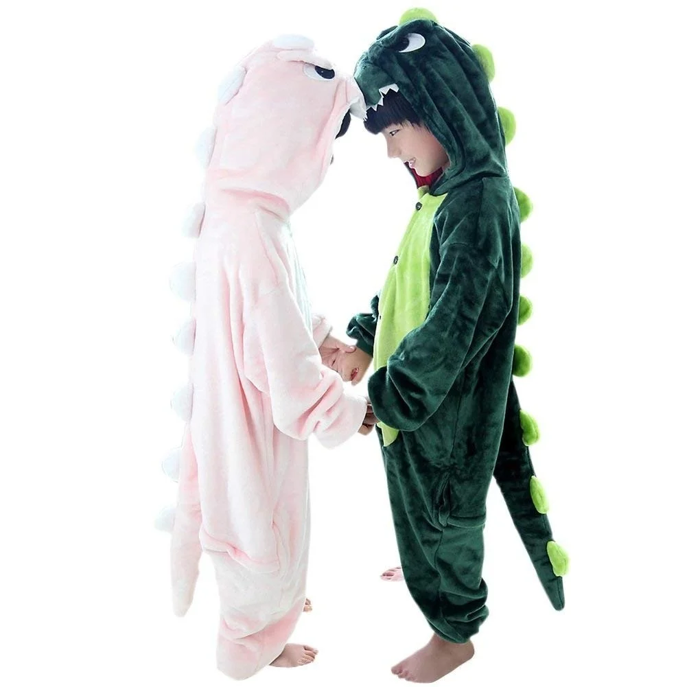 Otroci Dinozaver Kostum Živali 3-8 Let Sleepwear Otrok Onesie Pižamo za Fantje Dekleta