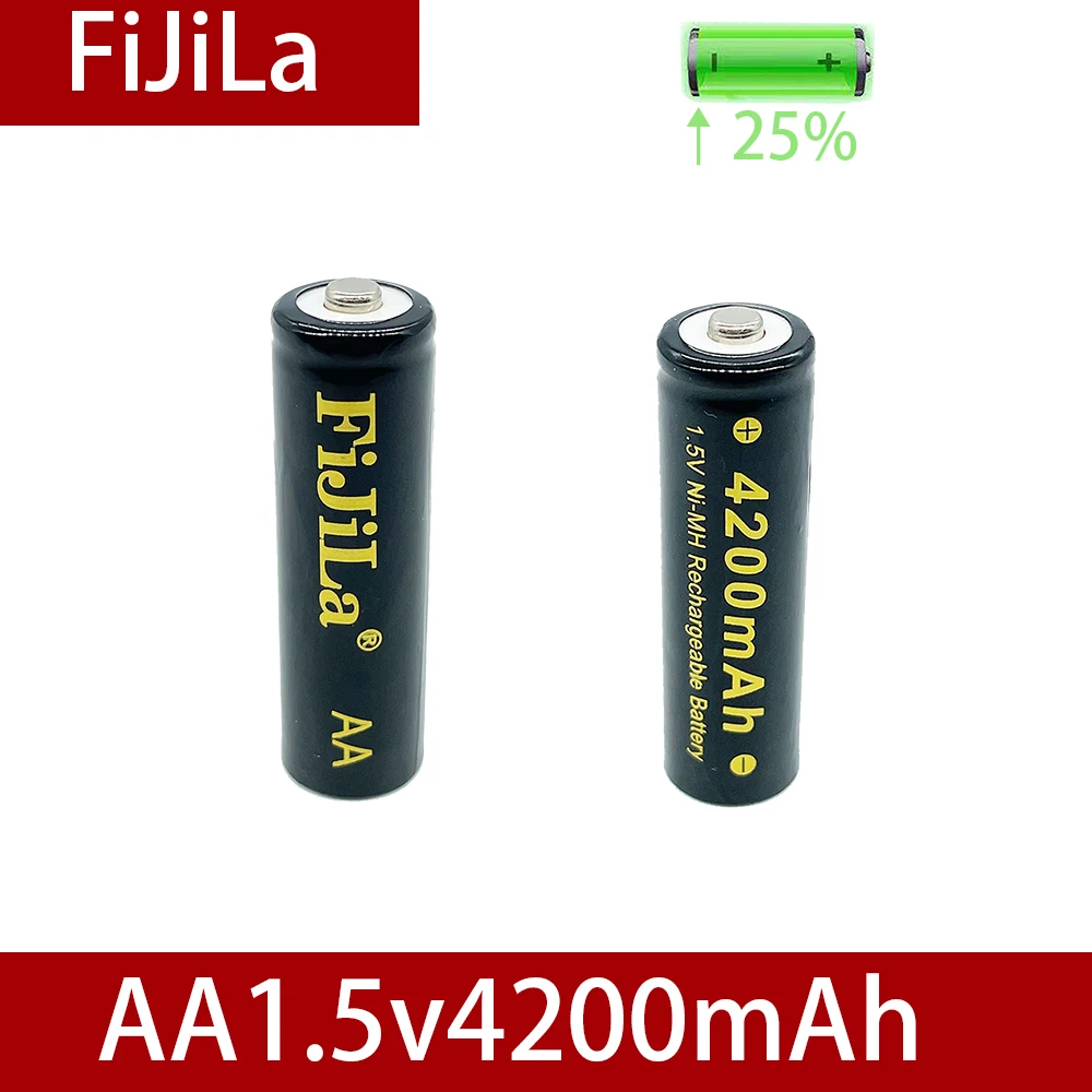 2021 veliko AA 4200mAh polnilne baterije 1,5 V Alkalni Polnilna batery za led luči, igrače, mp3 Brezplačna dostava
