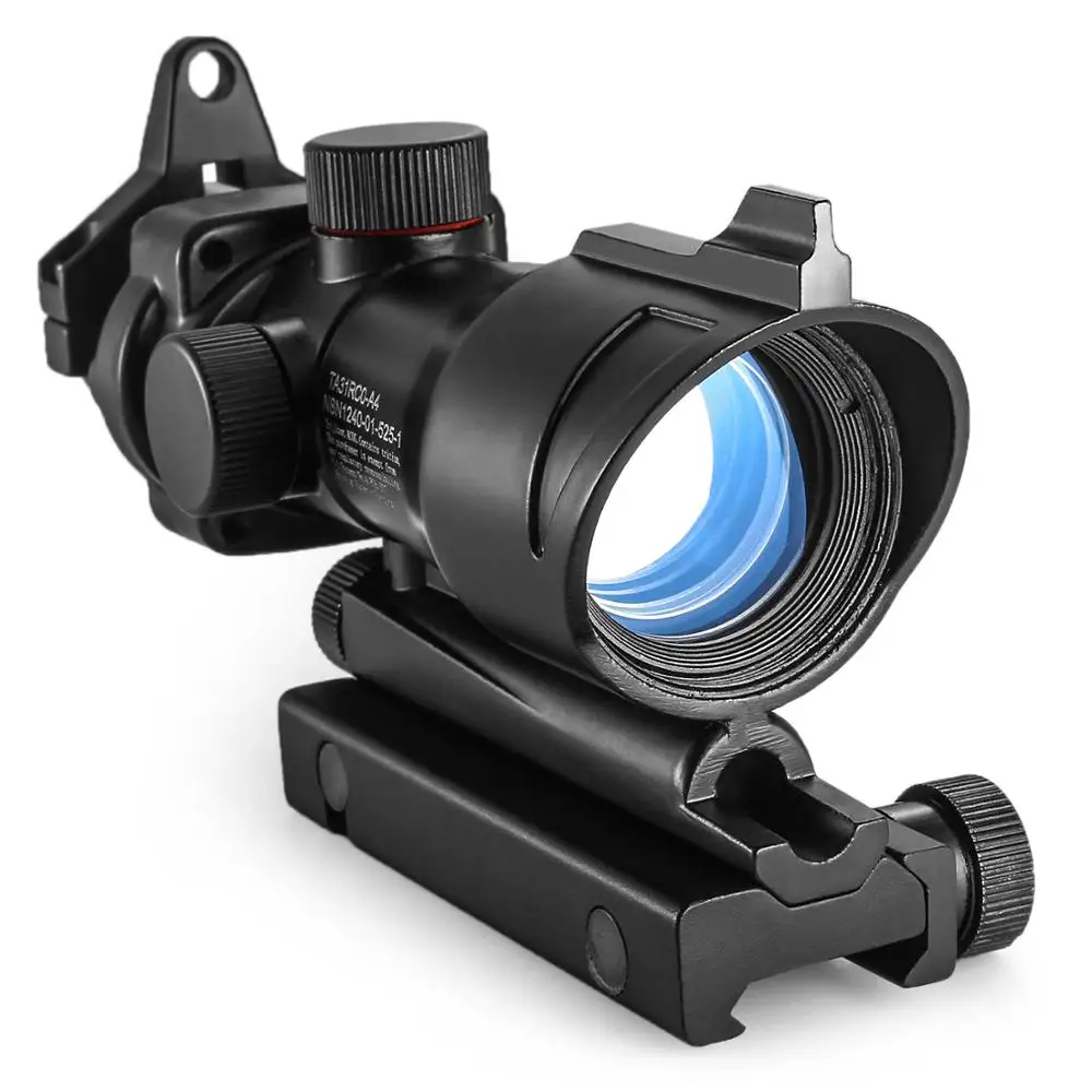 Trijicon ACOG 1X32 Red Dot Sight Puško Področji za Airsoft Pištolo Fit 20 mm Železniškega Lov Optične Pogled Puška Jasno Lovec Obseg