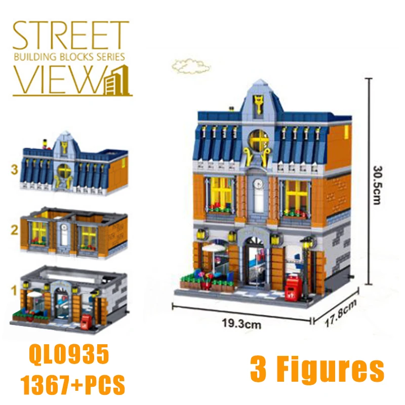 ZHEGAO Mesto Street View gradniki Določa Prijatelji cafe pub restavracija Model Izobraževalne sestavljeni DIY igrače za otroke darilo