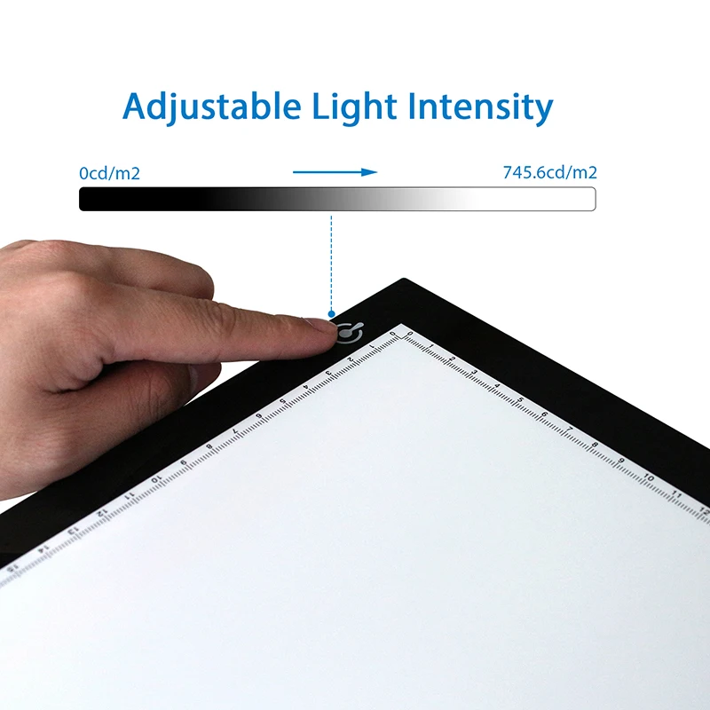 HUION L4S za 17,7 Cm LED Light Ploščica z USB Kablom Ultra-Tanek Nastavljiv Vid-Zaščitena Sledenje Odbor